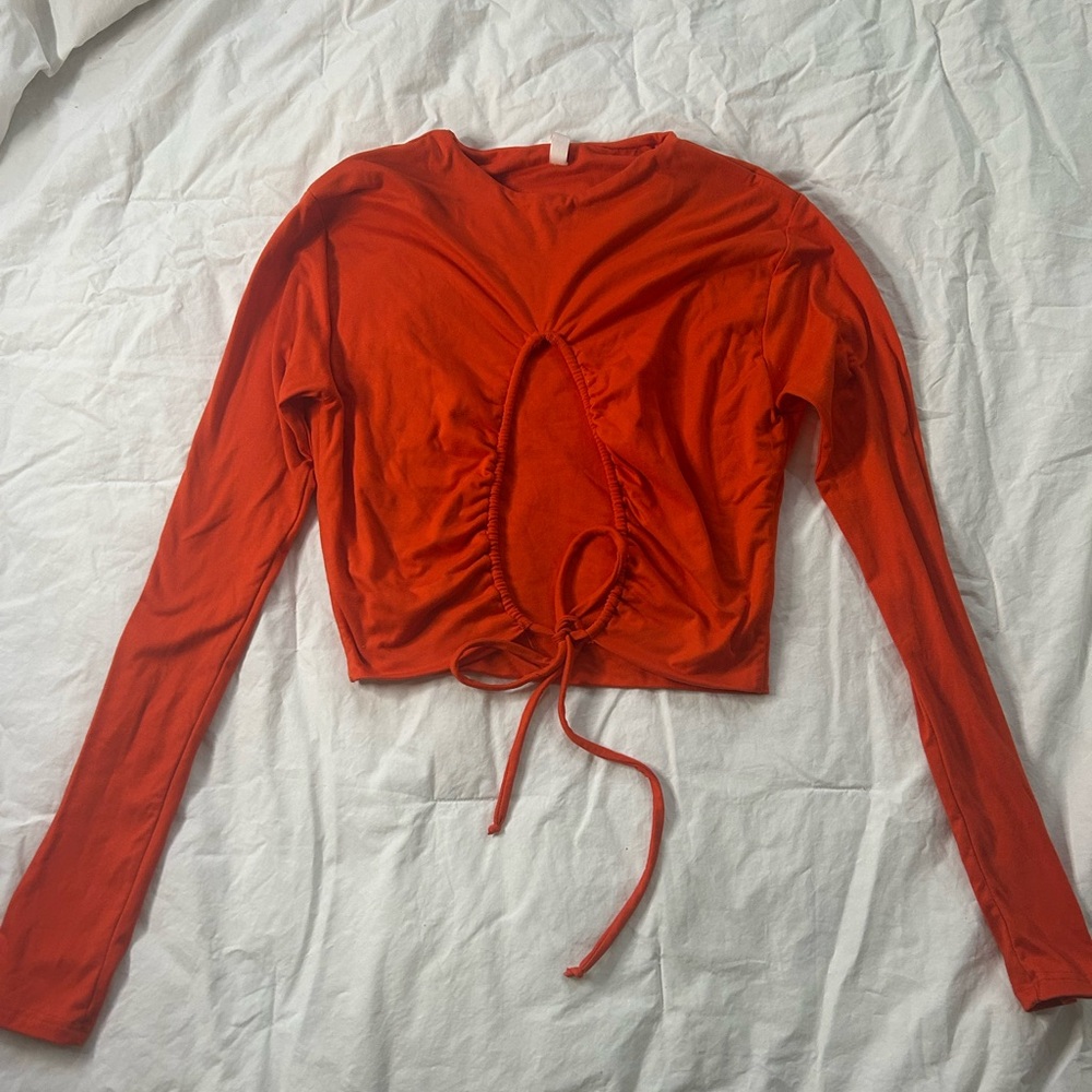 Women's Long Sleeve Orange Top 🍊